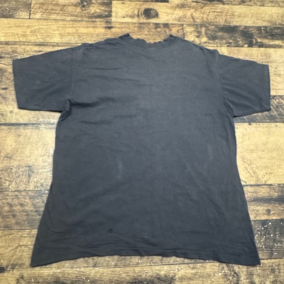 Vintage Guess by Georges Marciano T Shirt Mens One Size Black Cotton Logo Tee - Picture 12 of 13